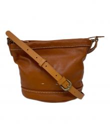 DAKOTA（ダコタ）の古着「レザーショルダーバッグ」｜キャメル