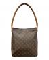 LOUIS VUITTON (ルイ ヴィトン) モノグラム ルーピングGM ブラウン：30000円
