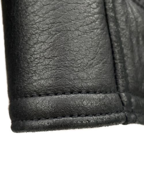 BIG TWIN（ビッグツイン）BIG TWIN (ビッグツイン) ムートンコート ブラック サイズ:40の古着・服飾アイテム