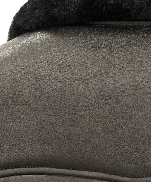 BIG TWIN（ビッグツイン）BIG TWIN (ビッグツイン) ムートンコート ブラック サイズ:40の古着・服飾アイテム