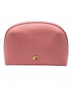 COACHコーチ）の古着「コスメポーチ」｜ピンク