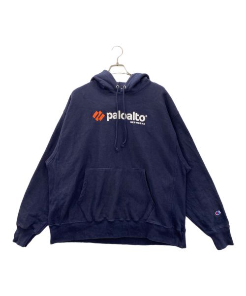 Champion REVERSE WEAVE（チャンピオン リバース ウィーブ）Champion REVERSE WEAVE (チャンピオン リバース ウィーブ) プルオーバーパーカー ネイビー サイズ:2XLの古着・服飾アイテム