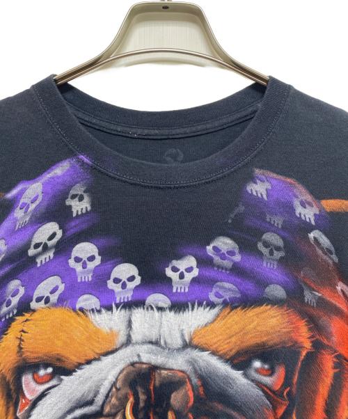 LIQUID BLUE（リキッドブルー）LIQUID BLUE (リキッドブルー) 90‘SグラフィックTシャツ ブラック×パープル サイズ:XXLの古着・服飾アイテム