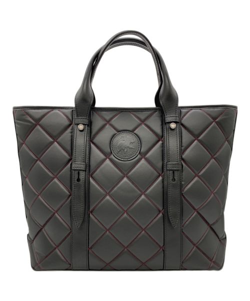 HUNTING WORLD（ハンティングワールド）HUNTING WORLD (ハンティングワールド) バチューサーパスキルティングトートバッグ ブラックの古着・服飾アイテム