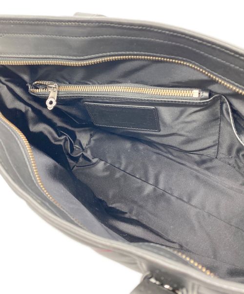 HUNTING WORLD（ハンティングワールド）HUNTING WORLD (ハンティングワールド) バチューサーパスキルティングトートバッグ ブラックの古着・服飾アイテム