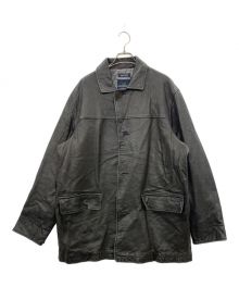 NAUTICA（ノーティカ）の古着「レザージャケット」｜ブラック