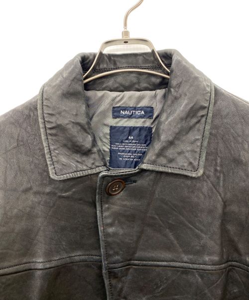 NAUTICA（ノーティカ）NAUTICA (ノーティカ) レザージャケット ブラック サイズ:44の古着・服飾アイテム
