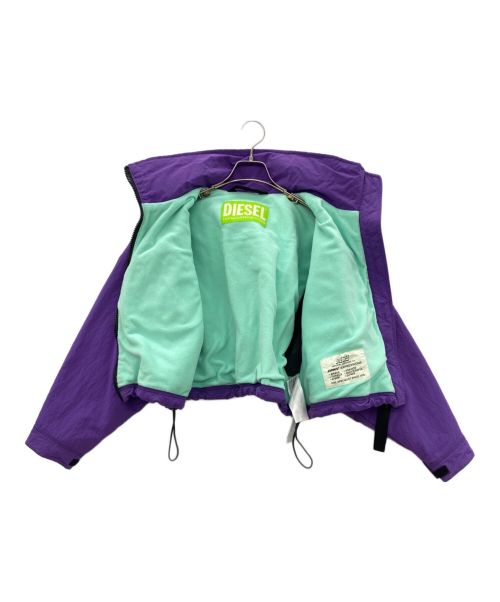 DIESEL（ディーゼル）DIESEL (ディーゼル) G-LOVISA ナイロンジャケット パープル サイズ:XSの古着・服飾アイテム