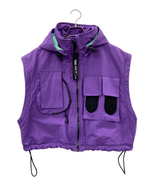 DIESEL（ディーゼル）DIESEL (ディーゼル) G-LOVISA ナイロンジャケット パープル サイズ:XSの古着・服飾アイテム