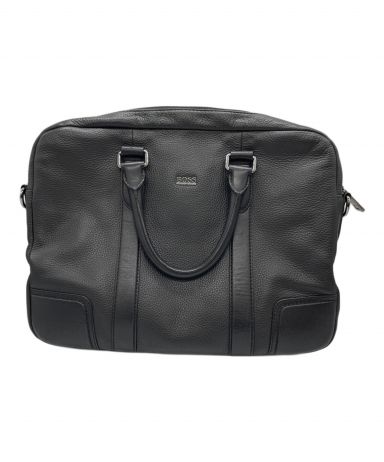 HUGO BOSS 　ヒューゴボス　ブリーフケース　ビジネスバック【USED】 中古・古着通販】BOSS HUGO BOSS (ボス ヒューゴボス) レザーブリーフ