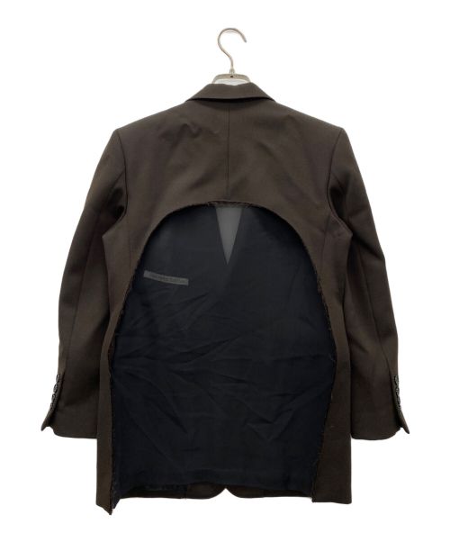 JOHN LAWRENCE SULLIVAN（ジョン ローレンス サリバン）JOHN LAWRENCE SULLIVAN (ジョン ローレンス サリバン) バックカットジャケット ブラウン サイズ:Sの古着・服飾アイテム