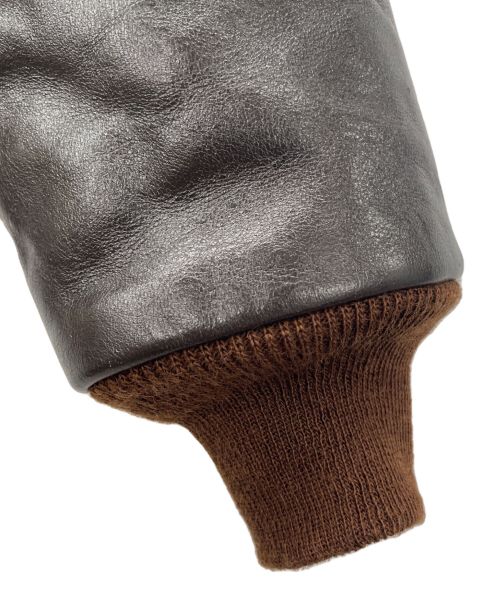 TOYS MCCOY（トイズマッコイ）TOYS MCCOY (トイズマッコイ) H.OKAMOTO A-2 レザージャケット ブラウン サイズ:44の古着・服飾アイテム