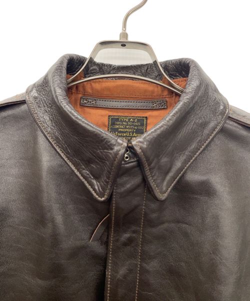 TOYS MCCOY（トイズマッコイ）TOYS MCCOY (トイズマッコイ) H.OKAMOTO A-2 レザージャケット ブラウン サイズ:44の古着・服飾アイテム