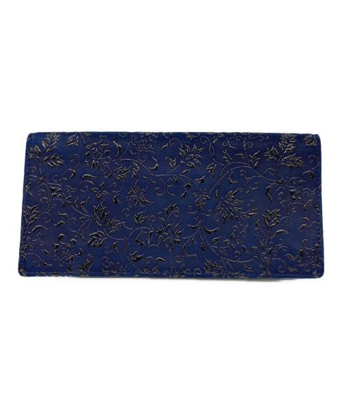 印傳屋（インデンヤ）印傳屋 (インデンヤ) 札入れ ネイビーの古着・服飾アイテム