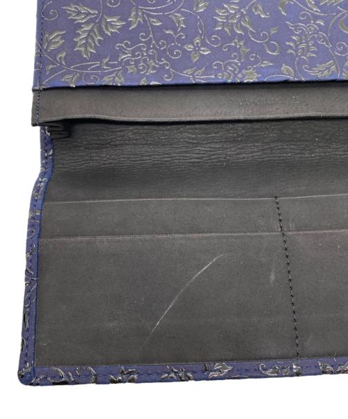 印傳屋（インデンヤ）印傳屋 (インデンヤ) 札入れ ネイビーの古着・服飾アイテム