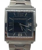 INDEPENDENTインディペンデント）の古着「スクウェア腕時計」｜ブラック