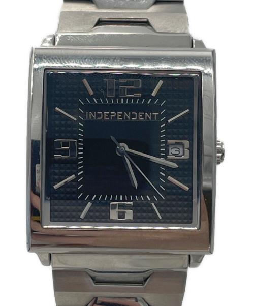 INDEPENDENT（インディペンデント）INDEPENDENT (インディペンデント) スクウェア腕時計 ブラックの古着・服飾アイテム