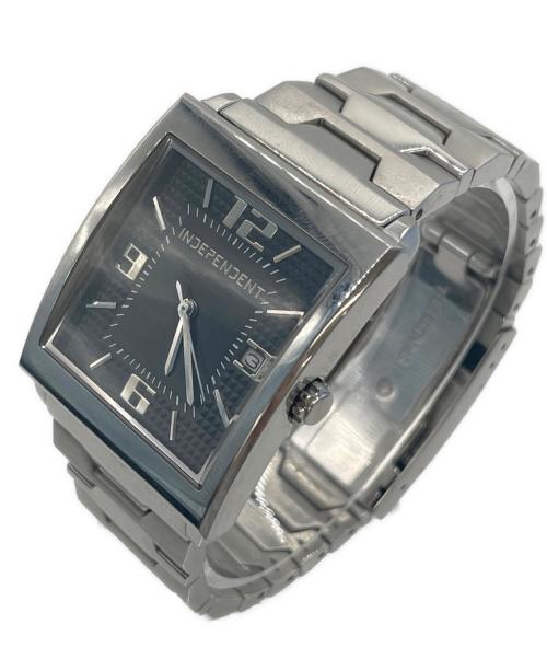INDEPENDENT（インディペンデント）INDEPENDENT (インディペンデント) スクウェア腕時計 ブラックの古着・服飾アイテム