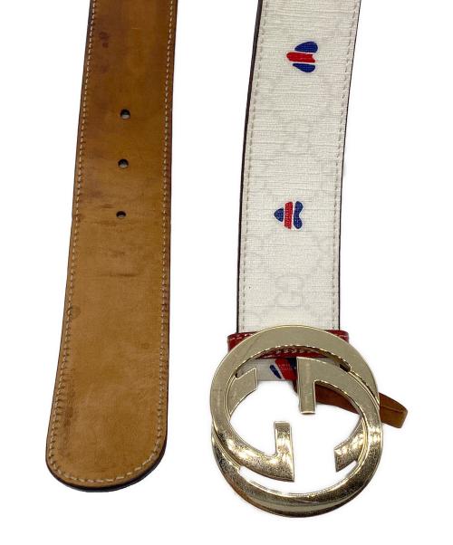 GUCCI（グッチ）GUCCI (グッチ) ベルト アイボリーの古着・服飾アイテム