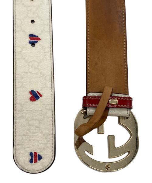 GUCCI（グッチ）GUCCI (グッチ) ベルト アイボリーの古着・服飾アイテム