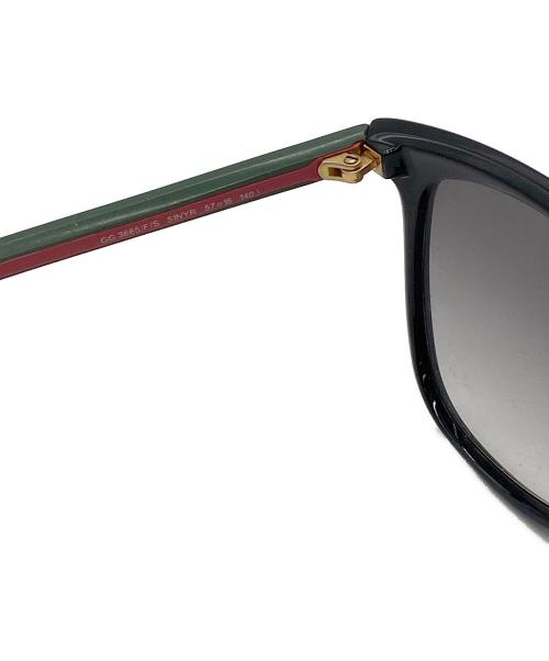 GUCCI（グッチ）GUCCI (グッチ) サングラス シェリーデザイン ブラック サイズ:51NYR 57□16の古着・服飾アイテム