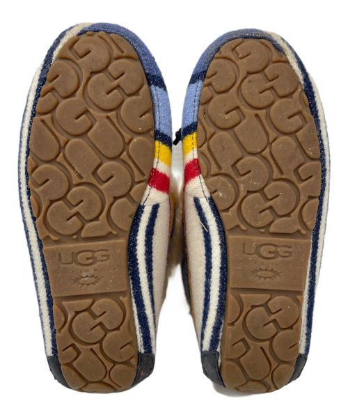 UGG（アグ）UGG (アグ) PENDLETON (ペンドルトン) コラボメキシカンブーツ ネイビー×ベージュ サイズ:23の古着・服飾アイテム