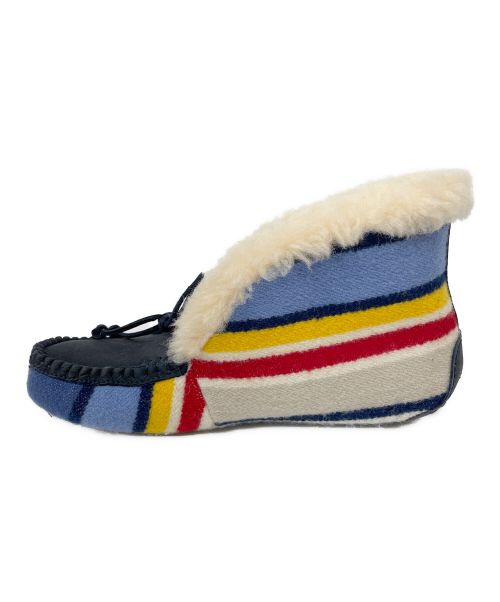 UGG（アグ）UGG (アグ) PENDLETON (ペンドルトン) コラボメキシカンブーツ ネイビー×ベージュ サイズ:23の古着・服飾アイテム
