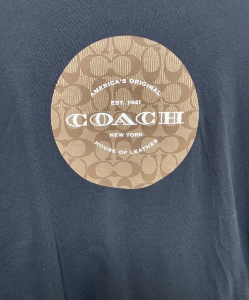 COACH（コーチ）COACH (コーチ) シグネチャーＴシャツ ブラック サイズ:Sの古着・服飾アイテム