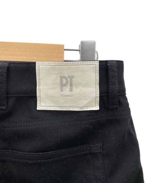 PT TORINO（ピーティートリノ）PT TORINO (ピーティートリノ) ストレッチフランネル5ポケットパンツ ブラック サイズ:32の古着・服飾アイテム