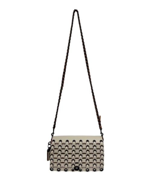 COACH（コーチ）COACH (コーチ) ディンキーリングショルダーバッグ ホワイトの古着・服飾アイテム