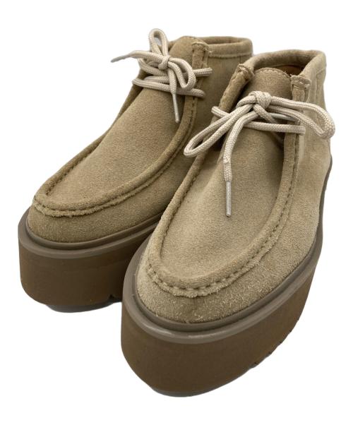 Caminando（カミナンド）Caminando (カミナンド) モックショートブーツ ベージュ サイズ:23cmの古着・服飾アイテム
