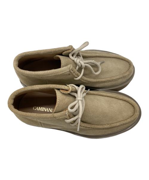 Caminando（カミナンド）Caminando (カミナンド) モックショートブーツ ベージュ サイズ:23cmの古着・服飾アイテム