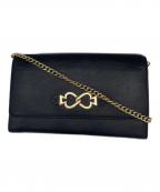 Kate Spadeケイトスペード）の古着「チェーンショルダーバッグ」｜ブラック