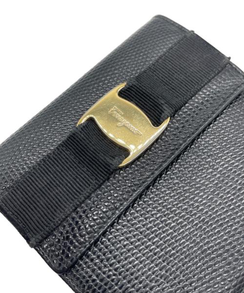 Salvatore Ferragamo（サルヴァトーレ フェラガモ）Salvatore Ferragamo (サルヴァトーレ フェラガモ) 2つ折り財布 ブラックの古着・服飾アイテム