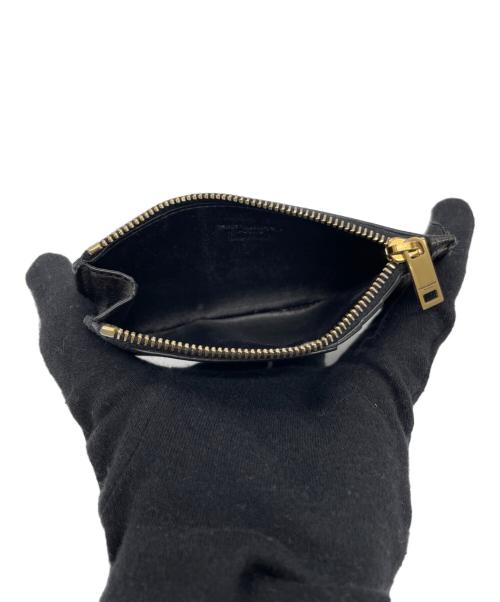 Saint Laurent Paris（サンローランパリ）Saint Laurent Paris (サンローランパリ) カードケース ブラウン×ブラックの古着・服飾アイテム