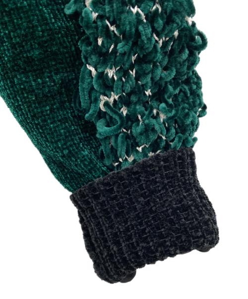 TOGA ARCHIVES（トーガアーカイブス）TOGA ARCHIVES (トーガアーカイブス) ニット グリーン×ブラック サイズ:SIZE 1の古着・服飾アイテム