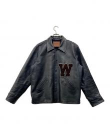 WEIRDO（ウィアード）の古着「カウレザージャケット」｜ダークネイビー