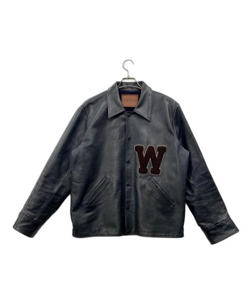 WEIRDO（ウィアード）WEIRDO (ウィアード) カウレザージャケット ダークネイビー サイズ:Lの古着・服飾アイテム