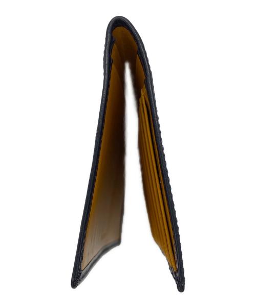 Whitehouse Cox（ホワイトハウスコックス）Whitehouse Cox (ホワイトハウスコックス) 札入れ ブラック×マスタードの古着・服飾アイテム