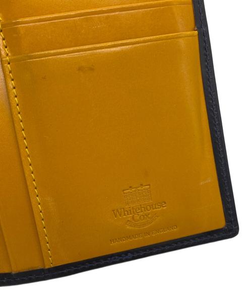 Whitehouse Cox（ホワイトハウスコックス）Whitehouse Cox (ホワイトハウスコックス) 札入れ ブラック×マスタードの古着・服飾アイテム