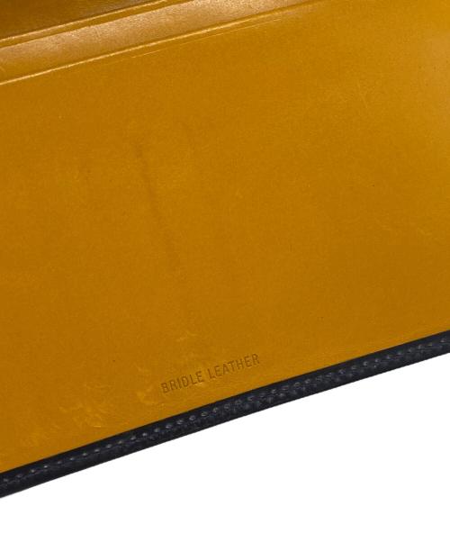 Whitehouse Cox（ホワイトハウスコックス）Whitehouse Cox (ホワイトハウスコックス) 札入れ ブラック×マスタードの古着・服飾アイテム