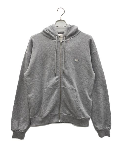 CELINE（セリーヌ）CELINE (セリーヌ) トリオンフ ルーズ ジップフーディー グレー サイズ:Ｓの古着・服飾アイテム