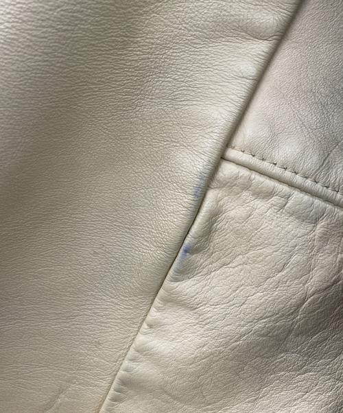 skookum（スクーカム）skookum (スクーカム) アワードジャケット アイボリー×グリーン サイズ:SIZE 40の古着・服飾アイテム