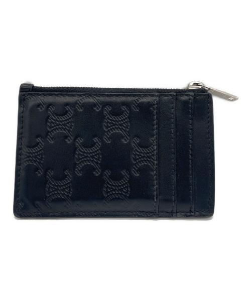 CELINE（セリーヌ）CELINE (セリーヌ) ジッパーカードホルダー ブラックの古着・服飾アイテム