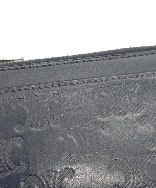 CELINE（セリーヌ）CELINE (セリーヌ) ジッパーカードホルダー ブラックの古着・服飾アイテム