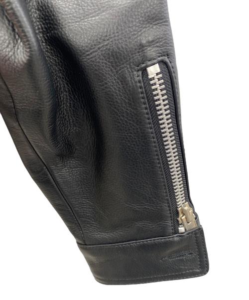 Liugoo Leathers（リューグーレザーズ）Liugoo Leathers (リューグーレザーズ) シングルレザージャケット ブラック サイズ:SIZE LLの古着・服飾アイテム
