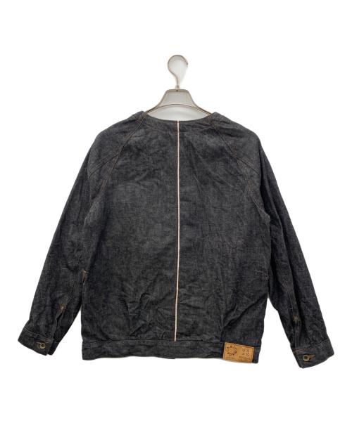 chairmade（チェアメイド）chairmade (チェアメイド) ノーカラーデニムジャケット ブラック サイズ:SIZE 0/3の古着・服飾アイテム