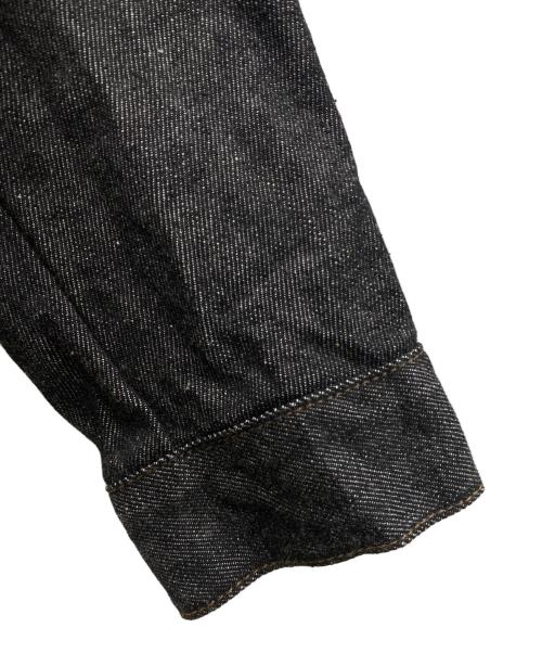 chairmade（チェアメイド）chairmade (チェアメイド) ノーカラーデニムジャケット ブラック サイズ:SIZE 0/3の古着・服飾アイテム