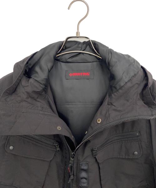 BRIEFING（ブリーフィング）BRIEFING (ブリーフィング) nano・universe (ナノ・ユニバース) 別注ミリタリーコート ブラック サイズ:Lの古着・服飾アイテム