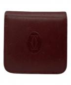 Cartierカルティエ）の古着「2つ折り財布」｜エンジ